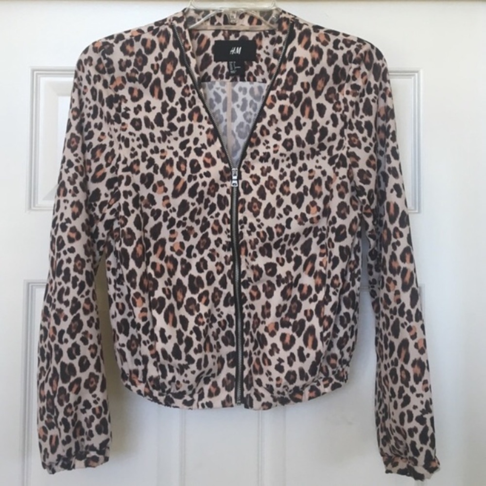 Cheetah bomber jacket